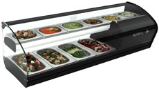 Neumärker Kühl-Vitrine 46 mit 2 Kühlebenen / 4x GN 1/3 + 6x GN 1/6