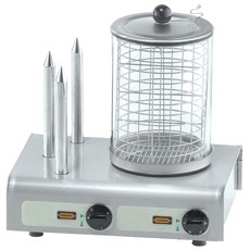 Hot-Dog Wärmer mit Toaster-Stäbchen (seitlich) von Neumärker